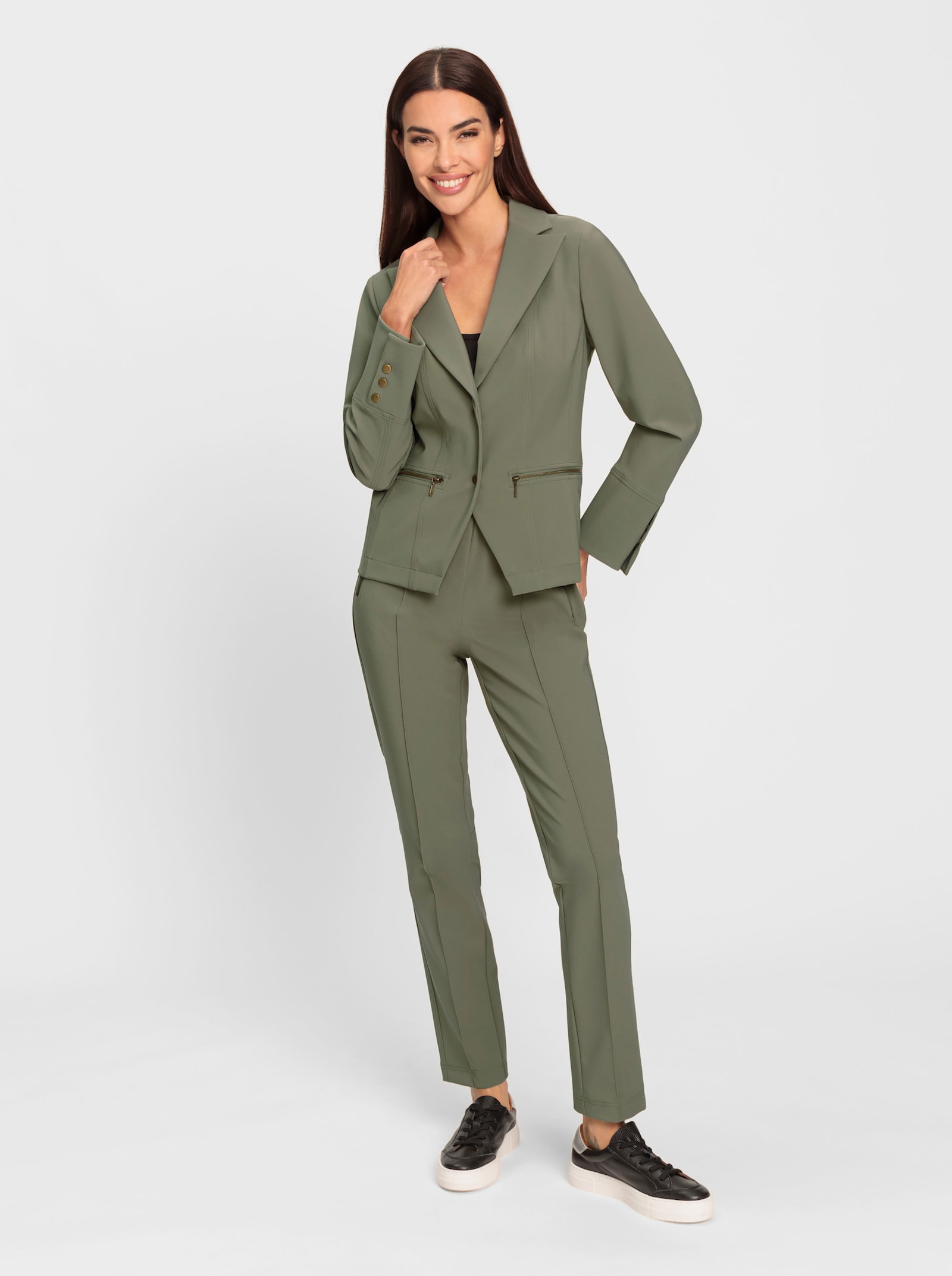 heine Hosenanzug im Athleisure-Look - khaki