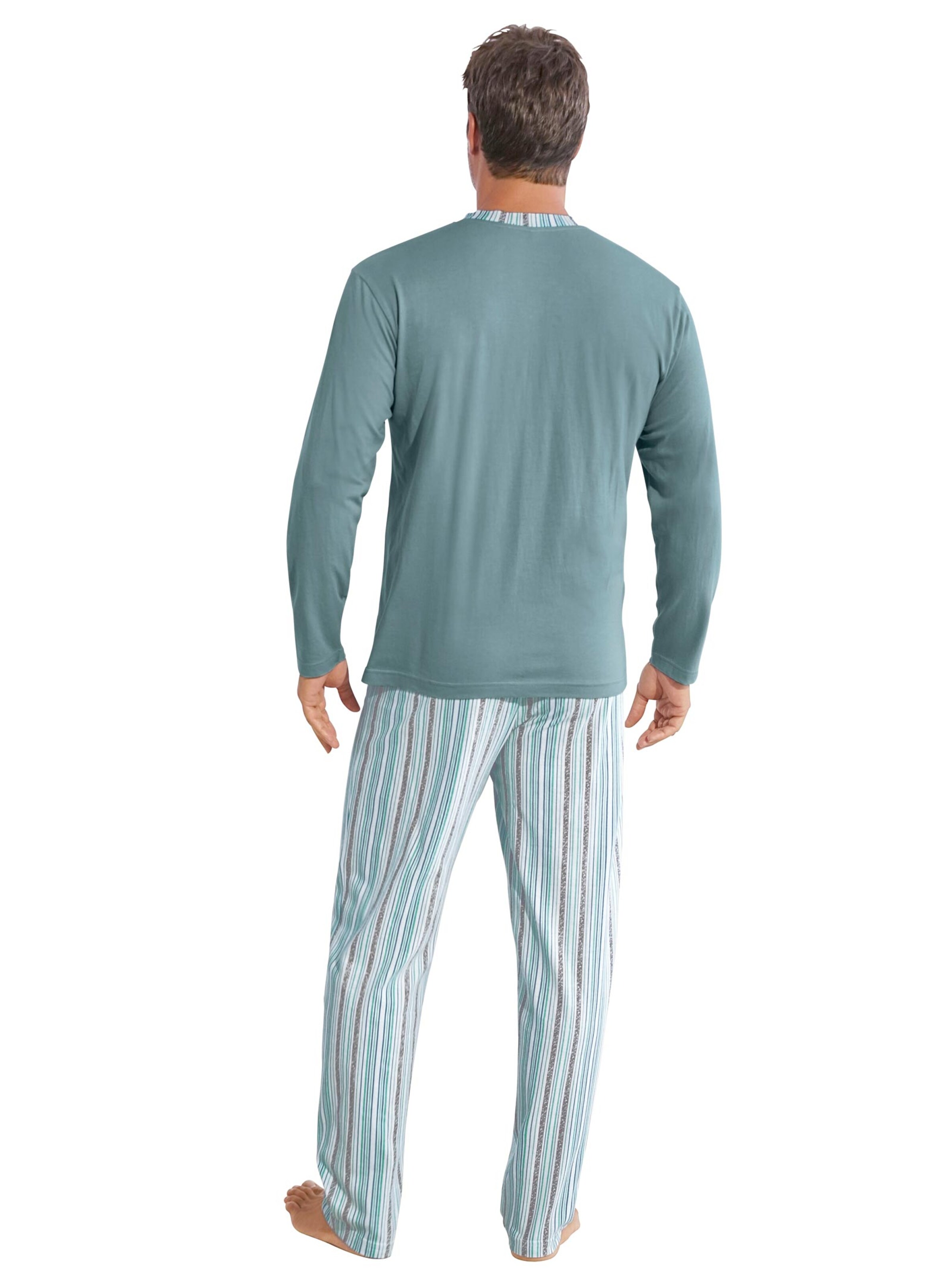KINGsCLUB Schlafanzüge - jade + jade-gestreift