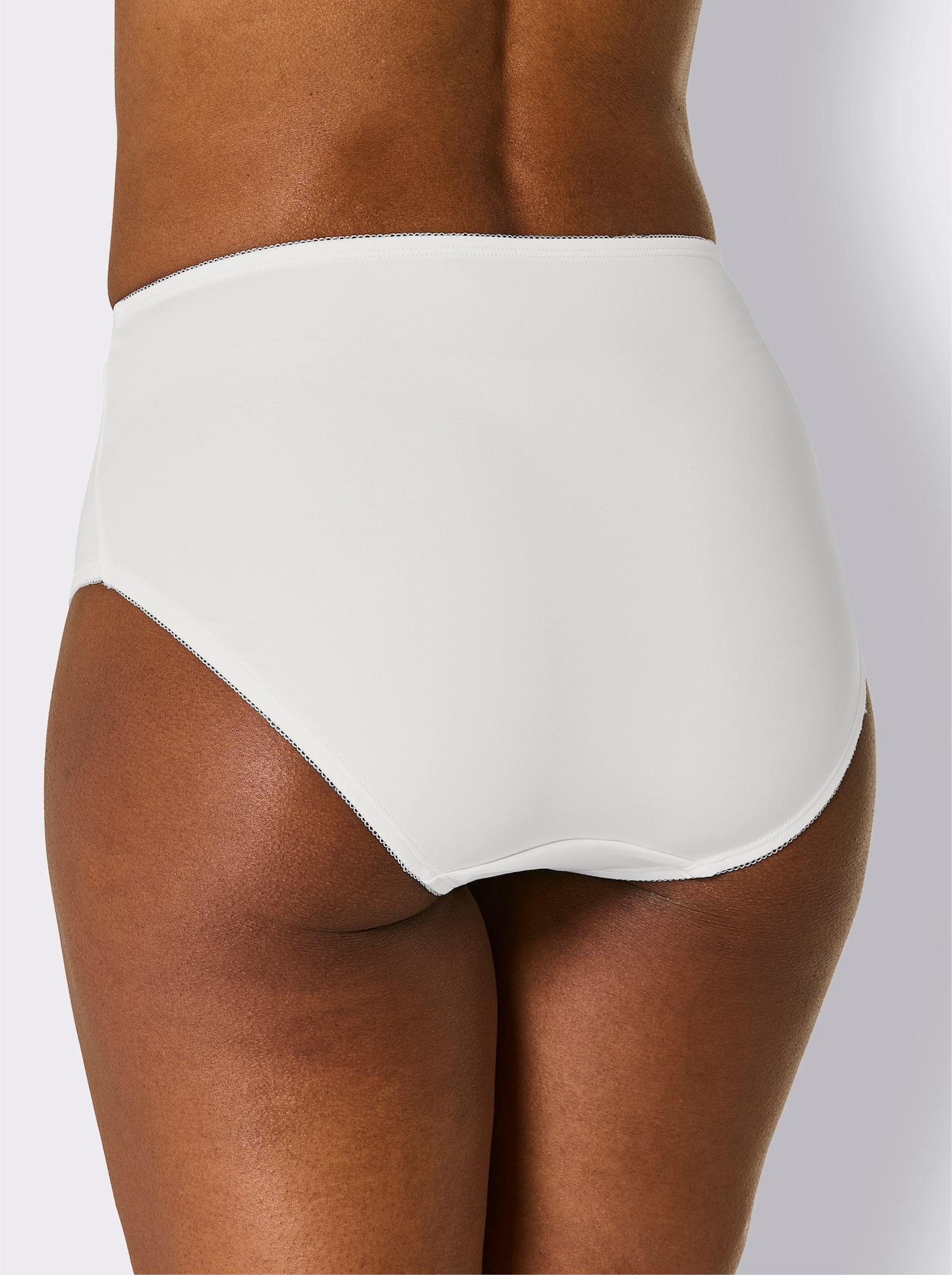 Hüftslip - mint + weiß