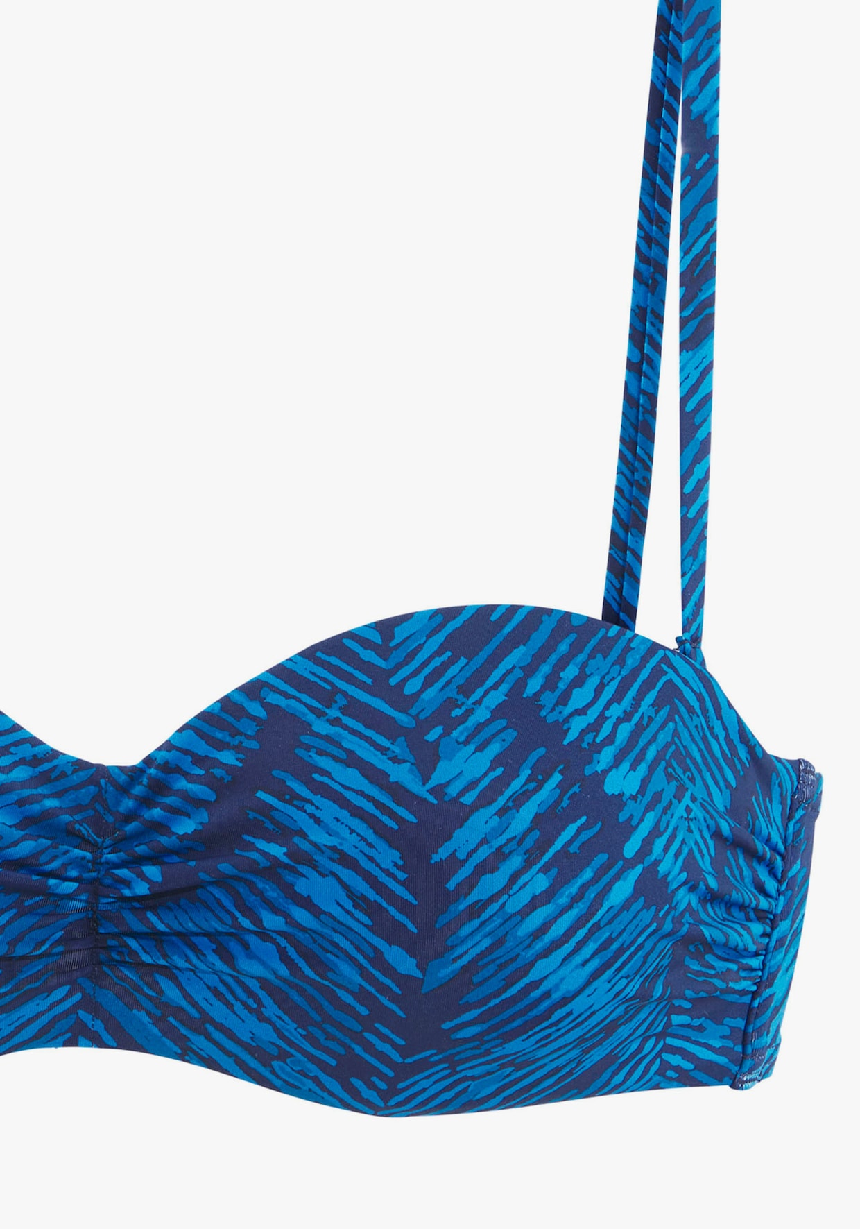 JETTE haut de bikini bandeau à armatures - marine imprimé
