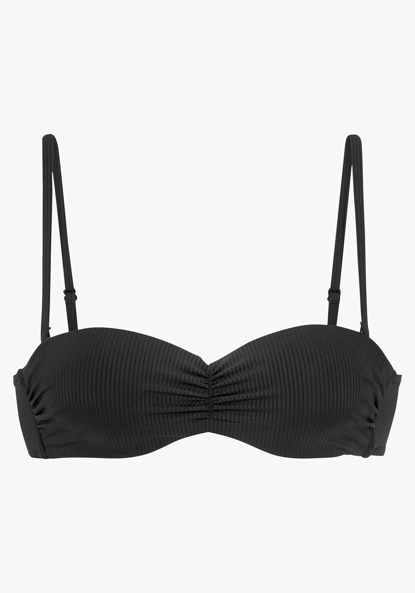 Venice Beach Bandeau-Bikini-Top - schwarz
