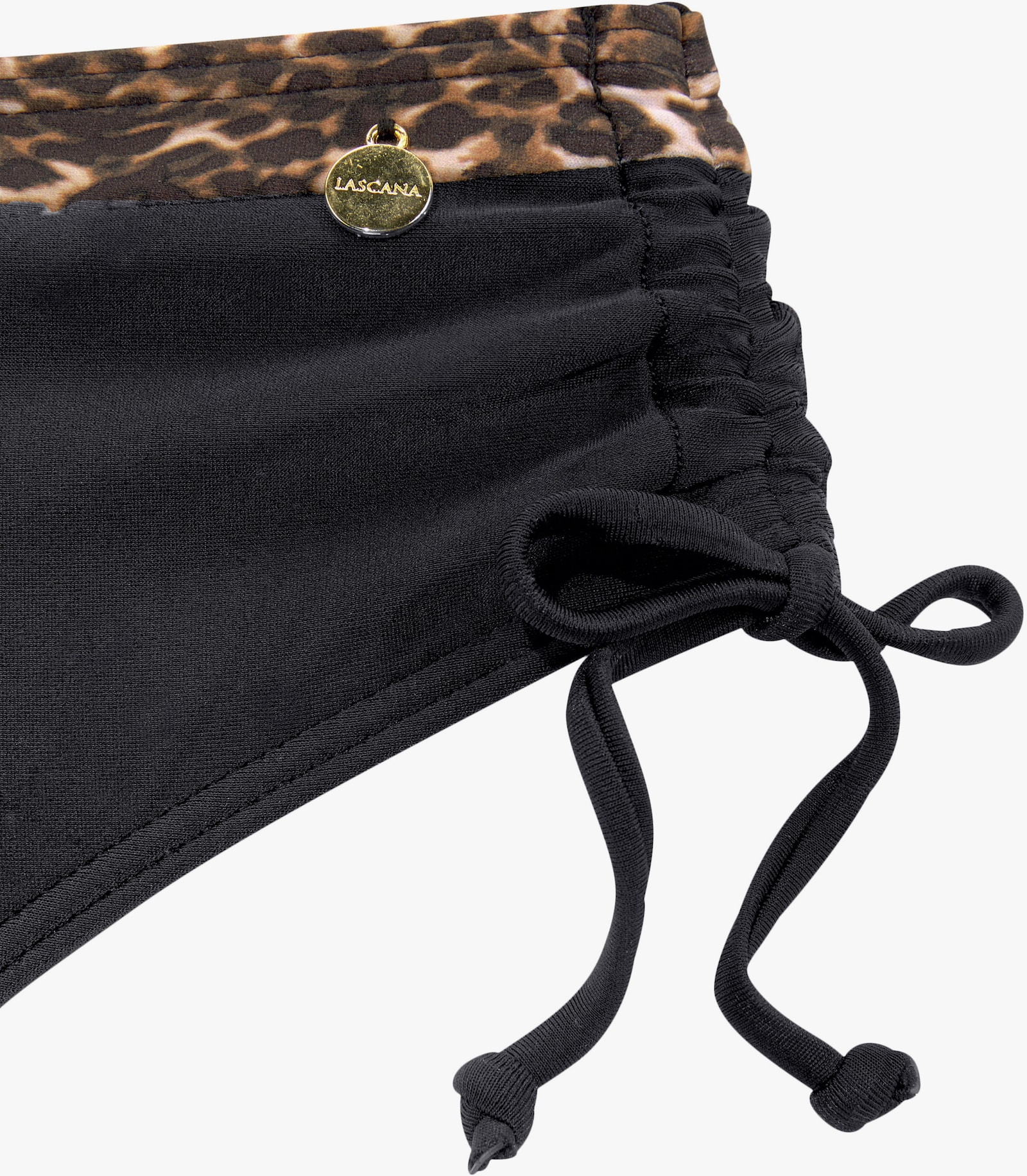 LASCANA Bikini-Hose - schwarz-leo
