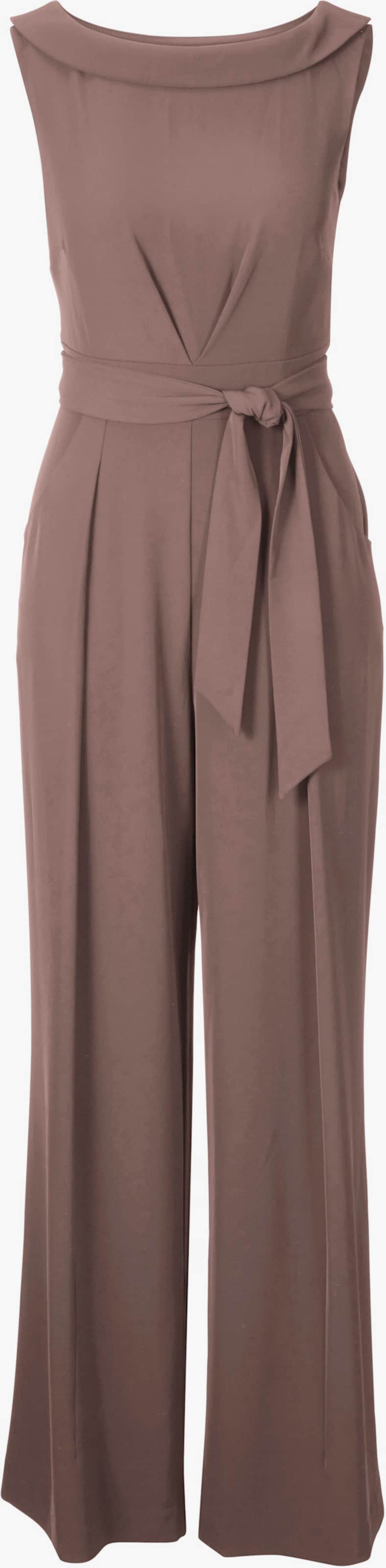 heine Overall mit Bindegürtel - taupe
