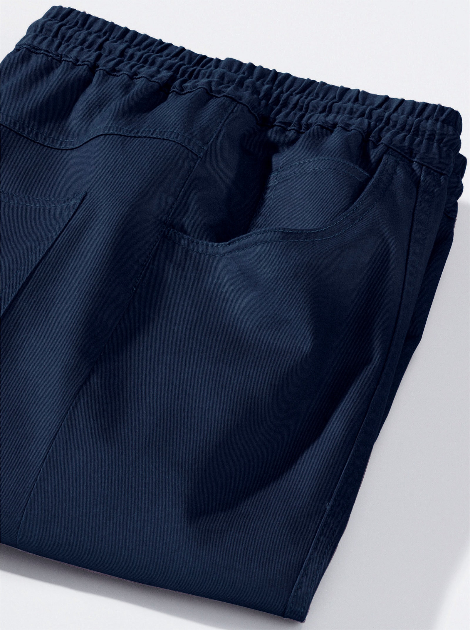 Schlupfhose in Jeans-Qualität - marine