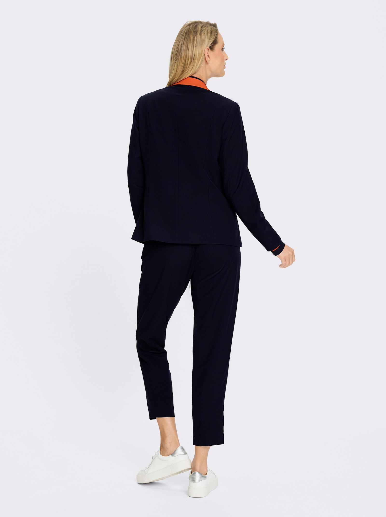 heine Hosenanzug mit Kontrastdetails - marine-orange