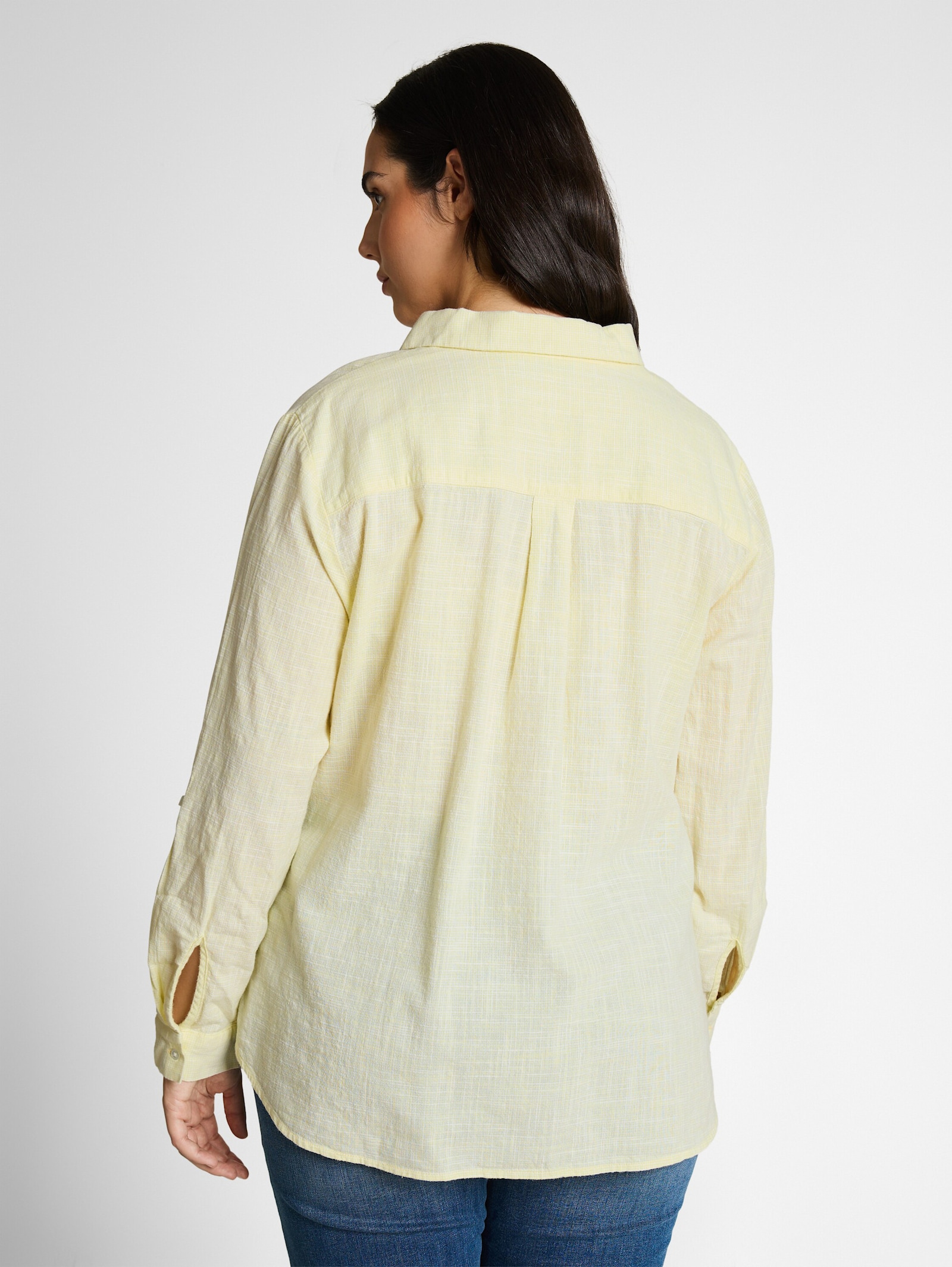 Shirtbluse - soft lemon