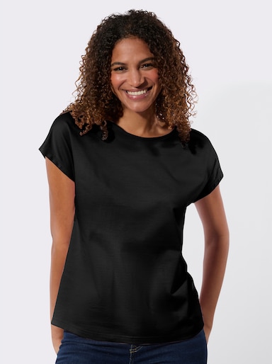 Shirt - schwarz + ecru