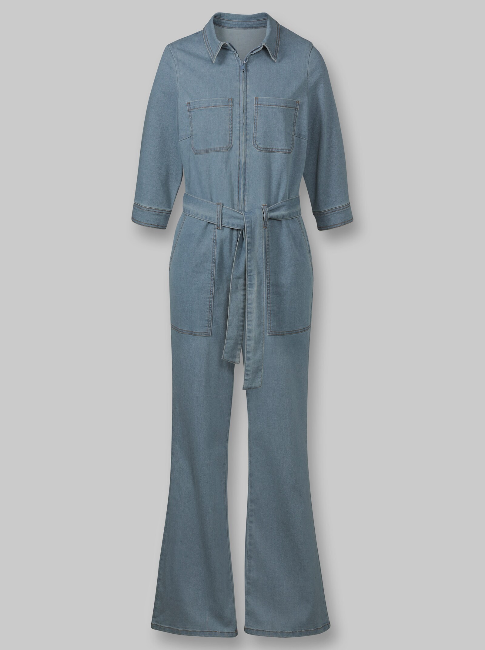 heine Overall aus Denim - blue-bleached
