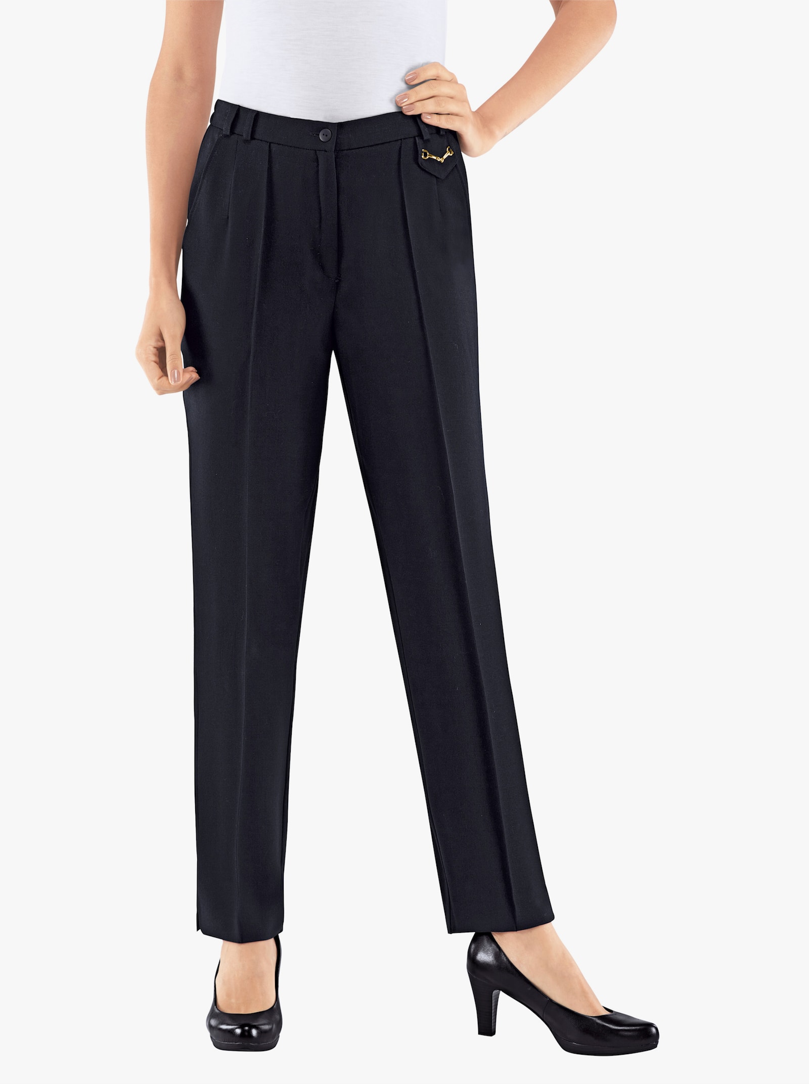 Come on Hose mit seitlichem Dehnbund - marine