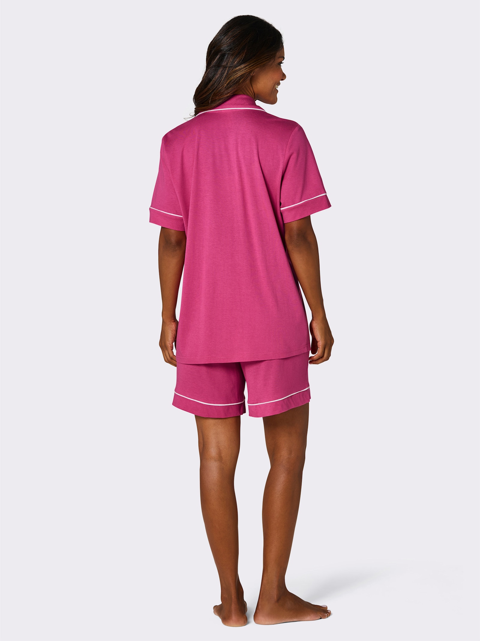wäschepur Shorty - fuchsia-weiß