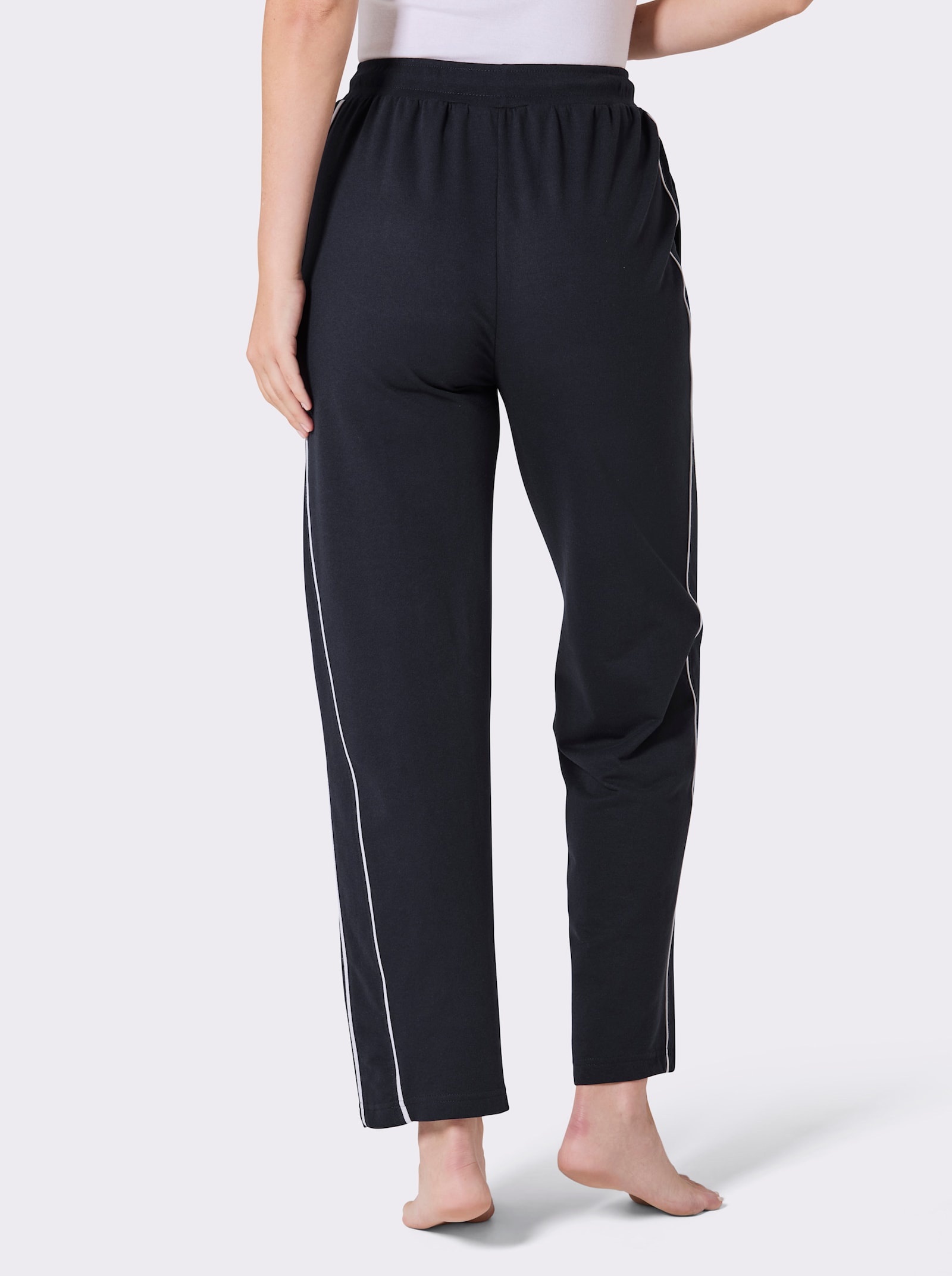 feel good broek - marine/wit