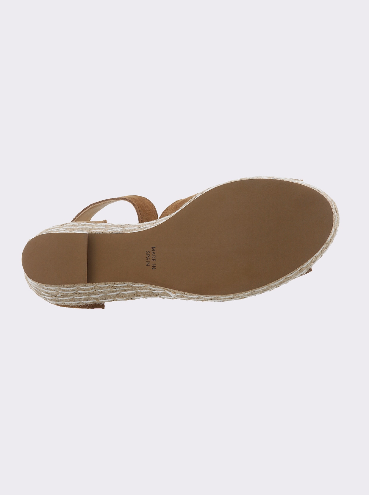 heine Keilsandalette - cognac