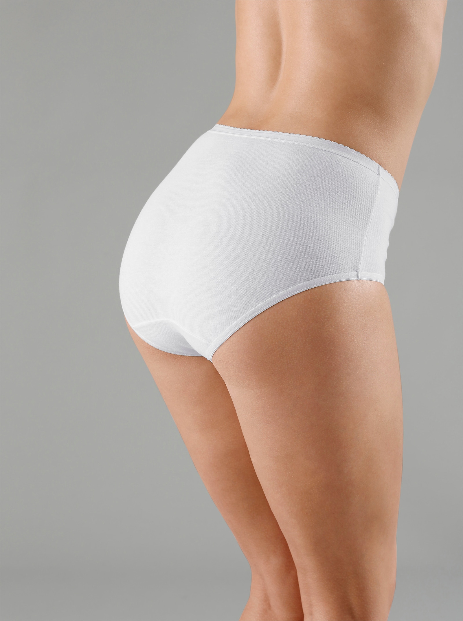 wäschepur Taillenslip aus Single-Jersey - 5x weiss + 5x schwarz