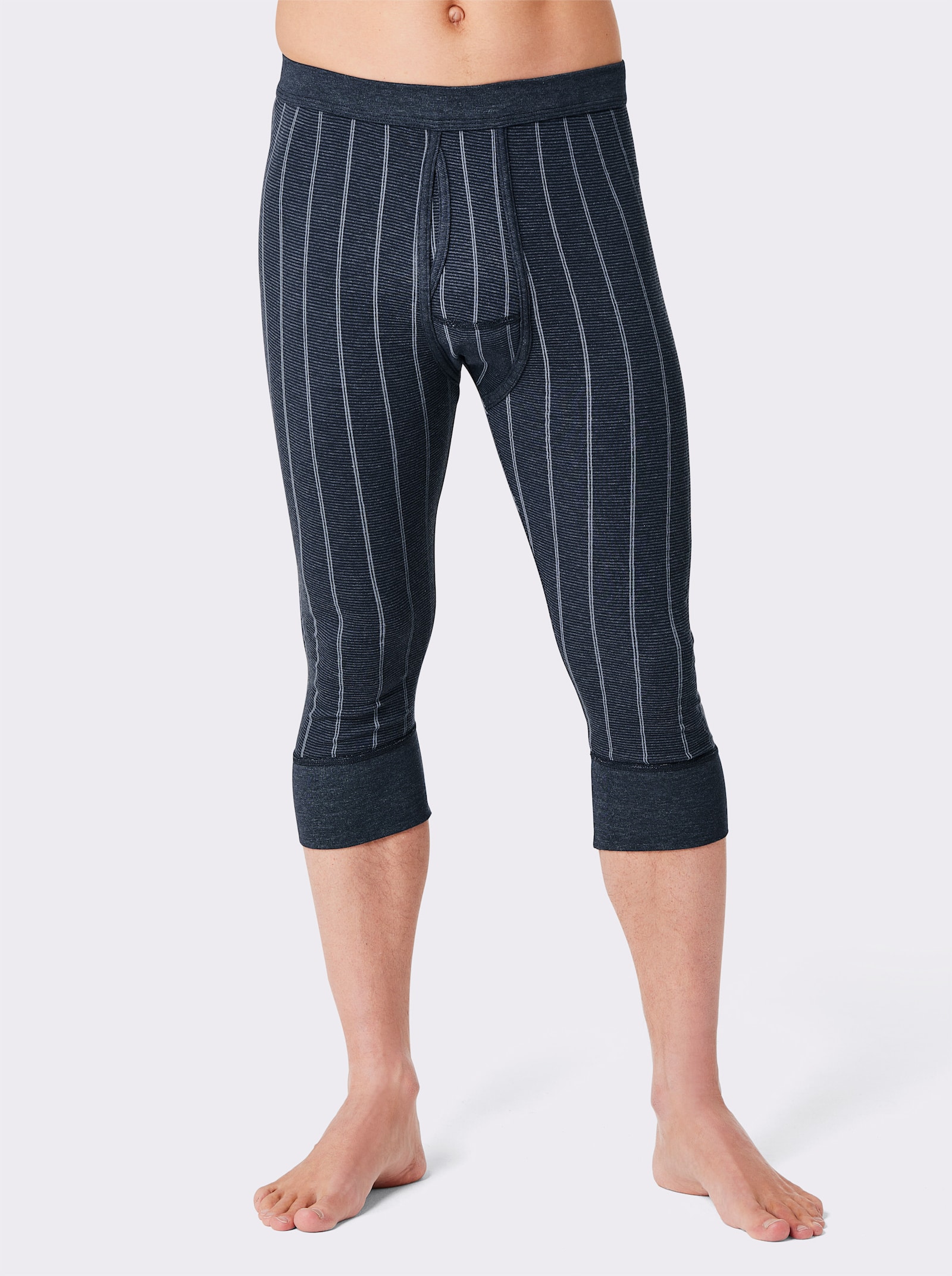 wäschepur men 3/4 spodky - námořnická modrá + světlemodrá