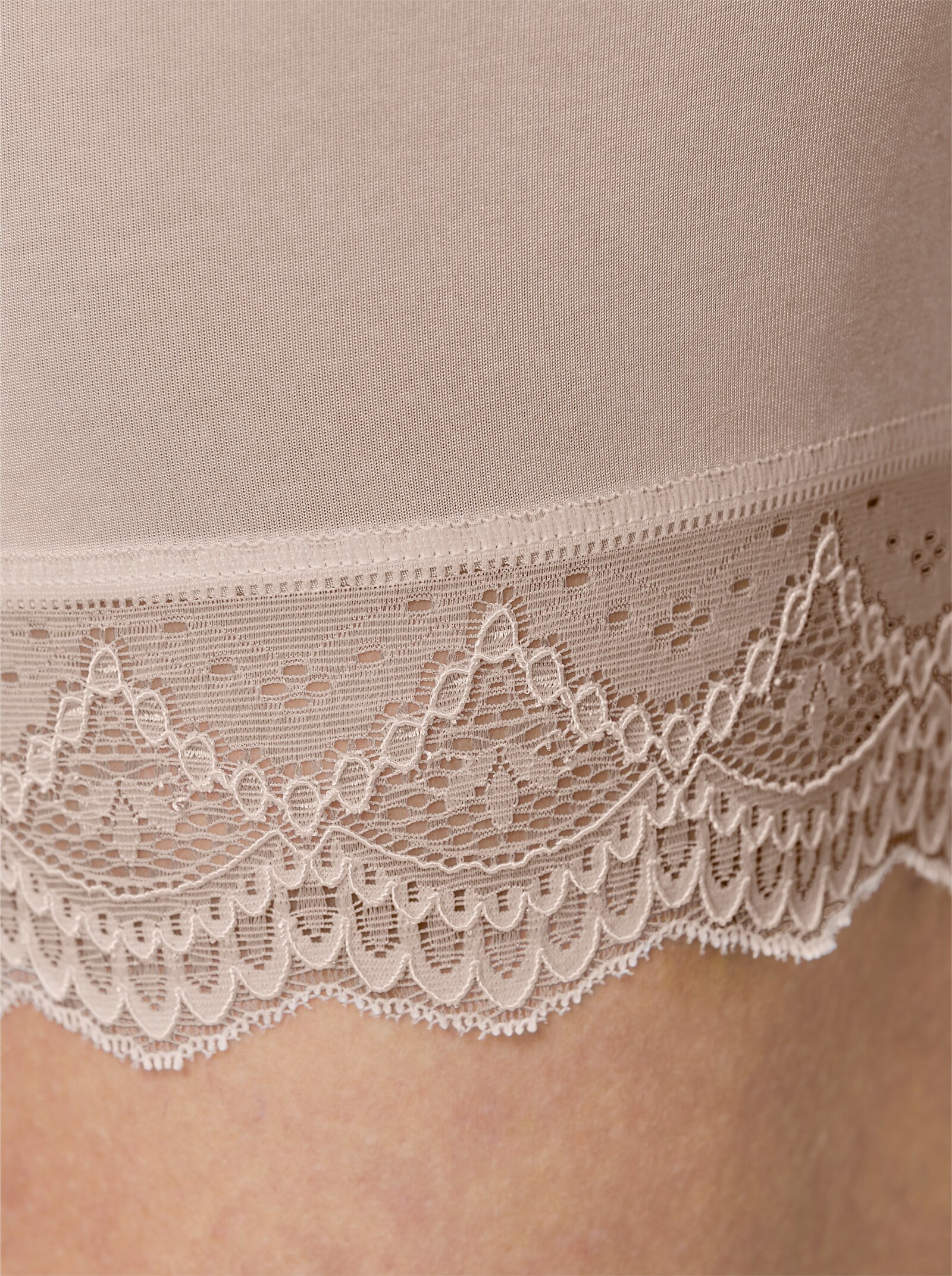 Speidel Longpanty mit Spitze - elfenbein