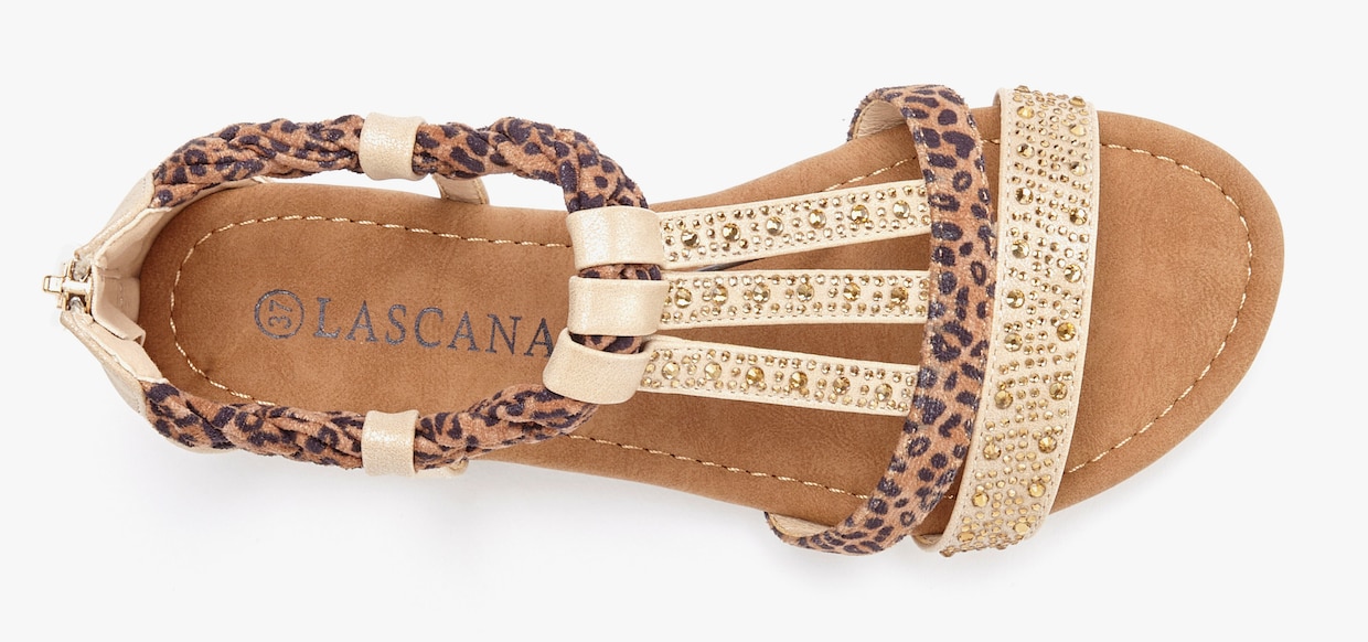 LASCANA sandalen - beige/bruin