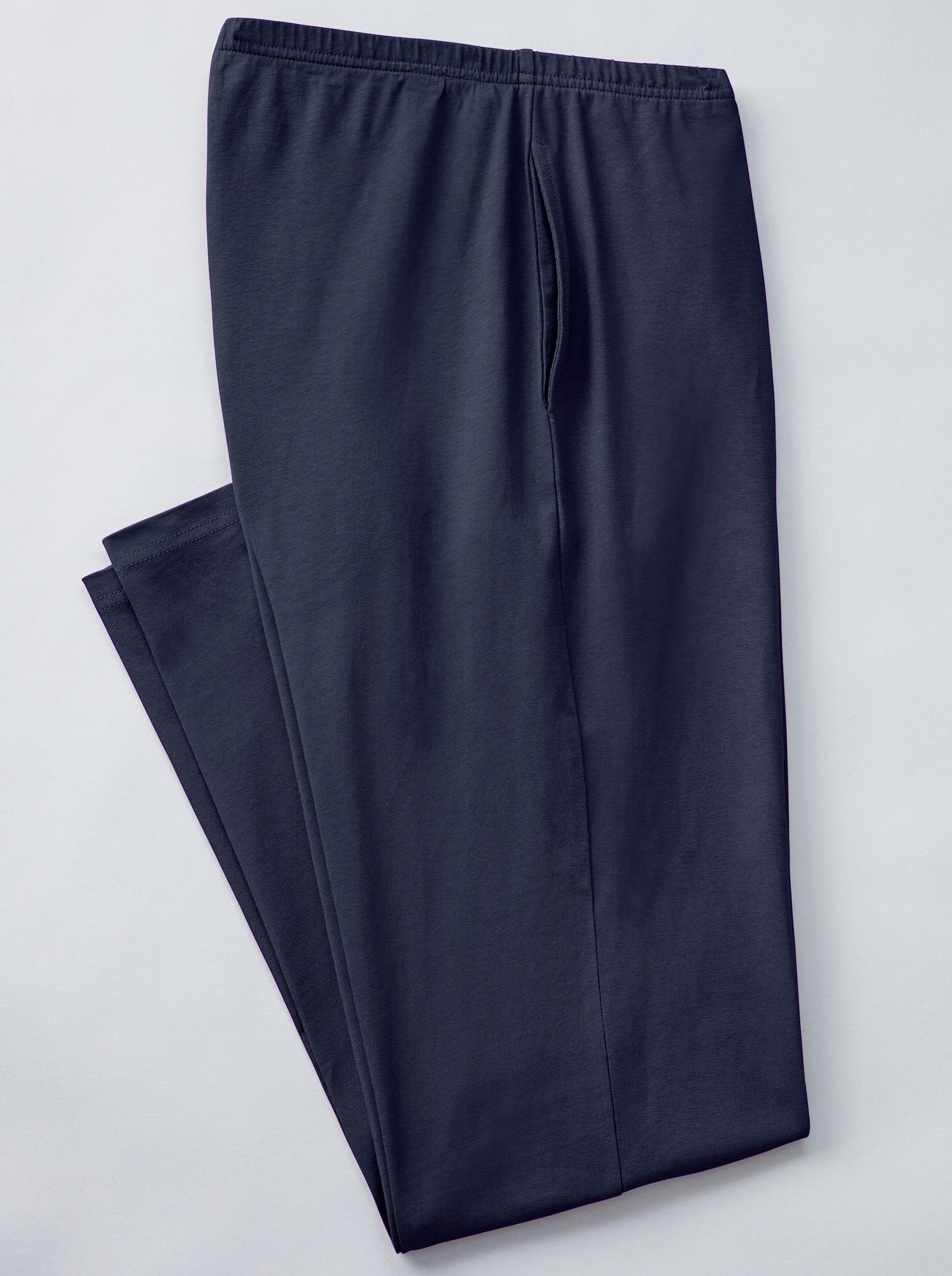 Freizeithose mit Rundum-Dehnbund - beere + marine