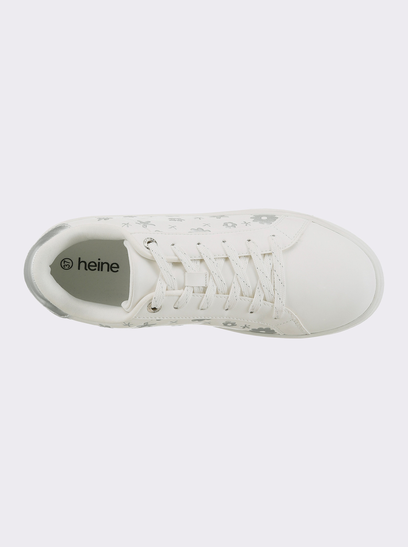 heine Sneaker - weiß-silberfarben