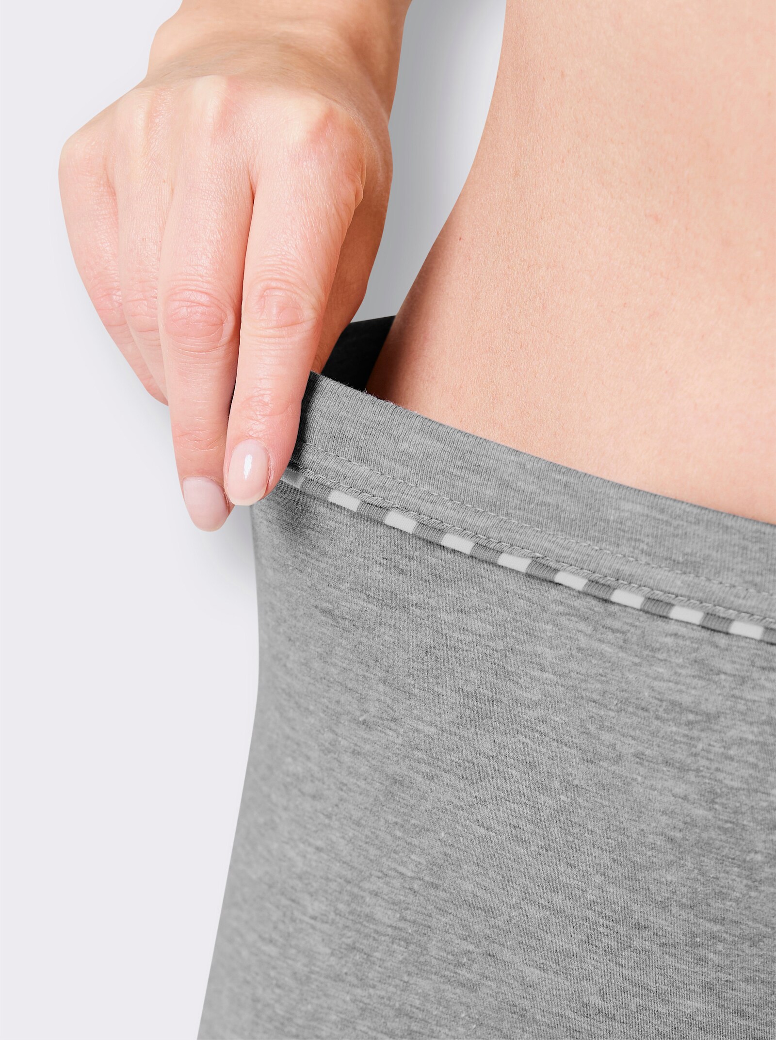 wäschepur Panty - grau-meliert