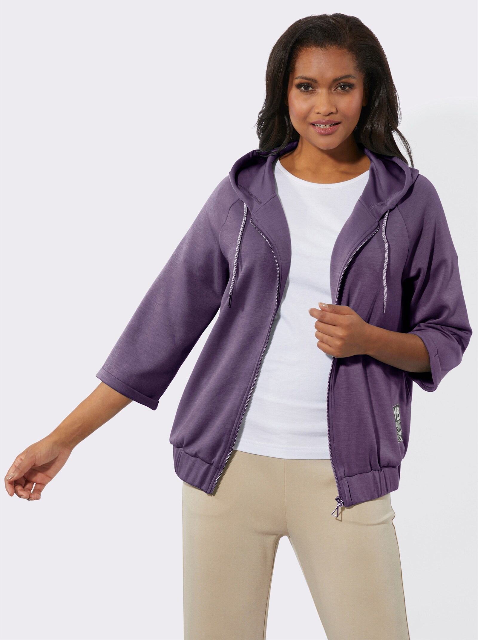 Shirtjacke mit Kapuze - feige