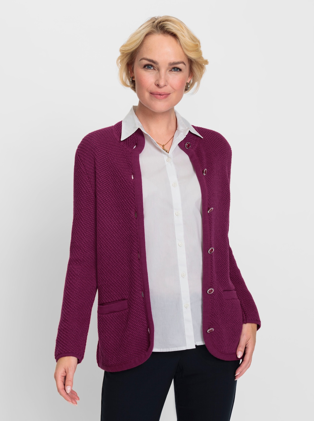 Strickjacke - malve
