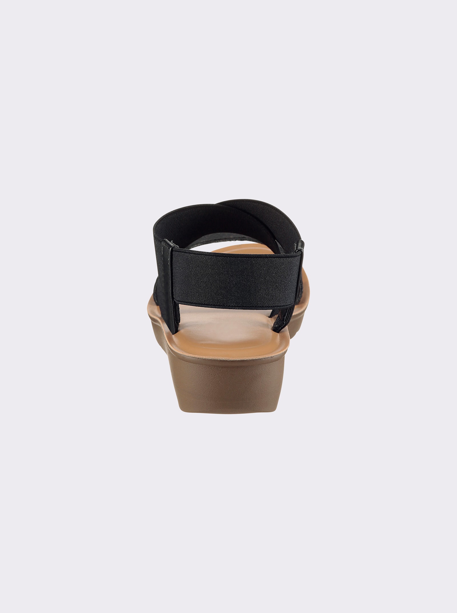 Sandaaltje Bovenwerk van textiel - zwart