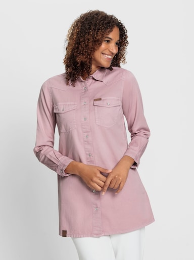 Jeansblouse - mauve