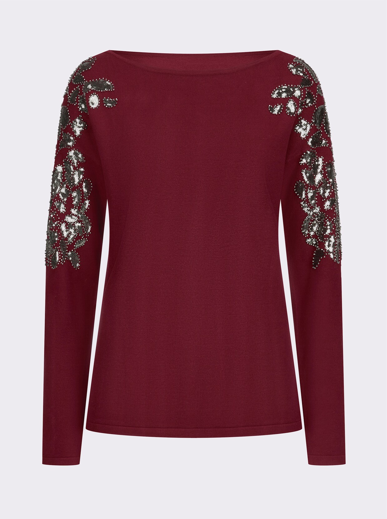 Pullover met lange mouwen - donkerrood