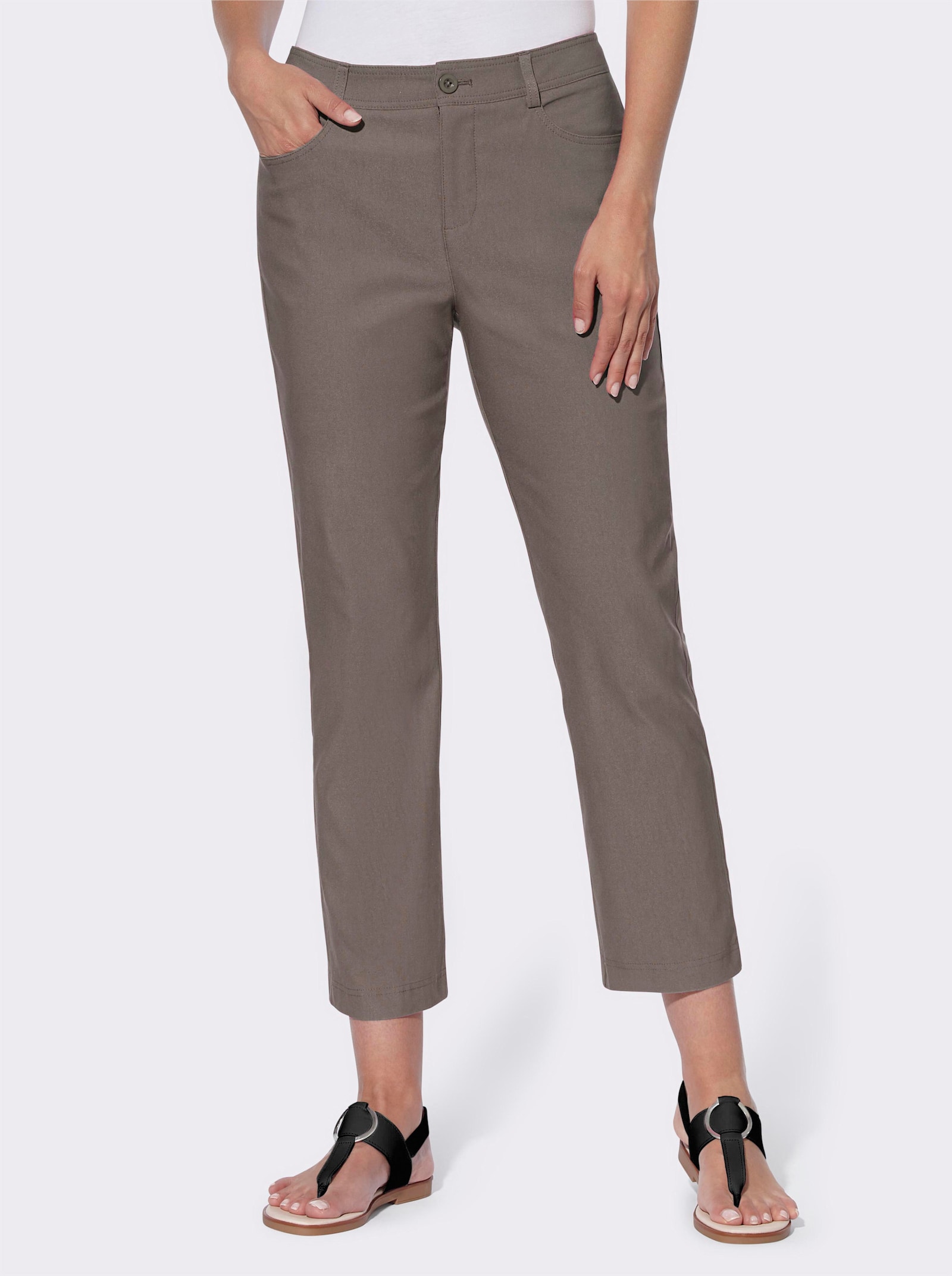 heine Bengalinhose 5-Pocket-Style - dunkeltaupe