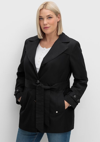sheego Trenchcoat - schwarz