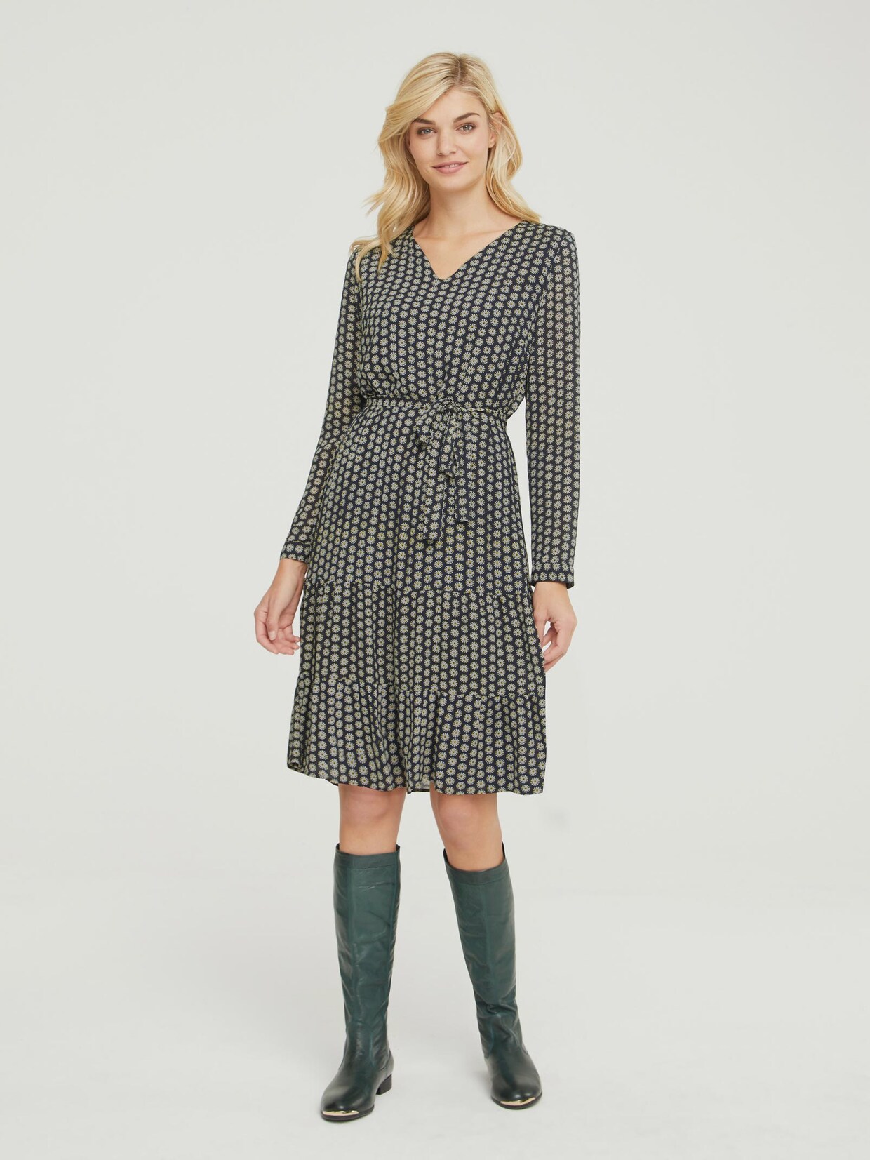 Linea Tesini Druck-Kleid - bunt