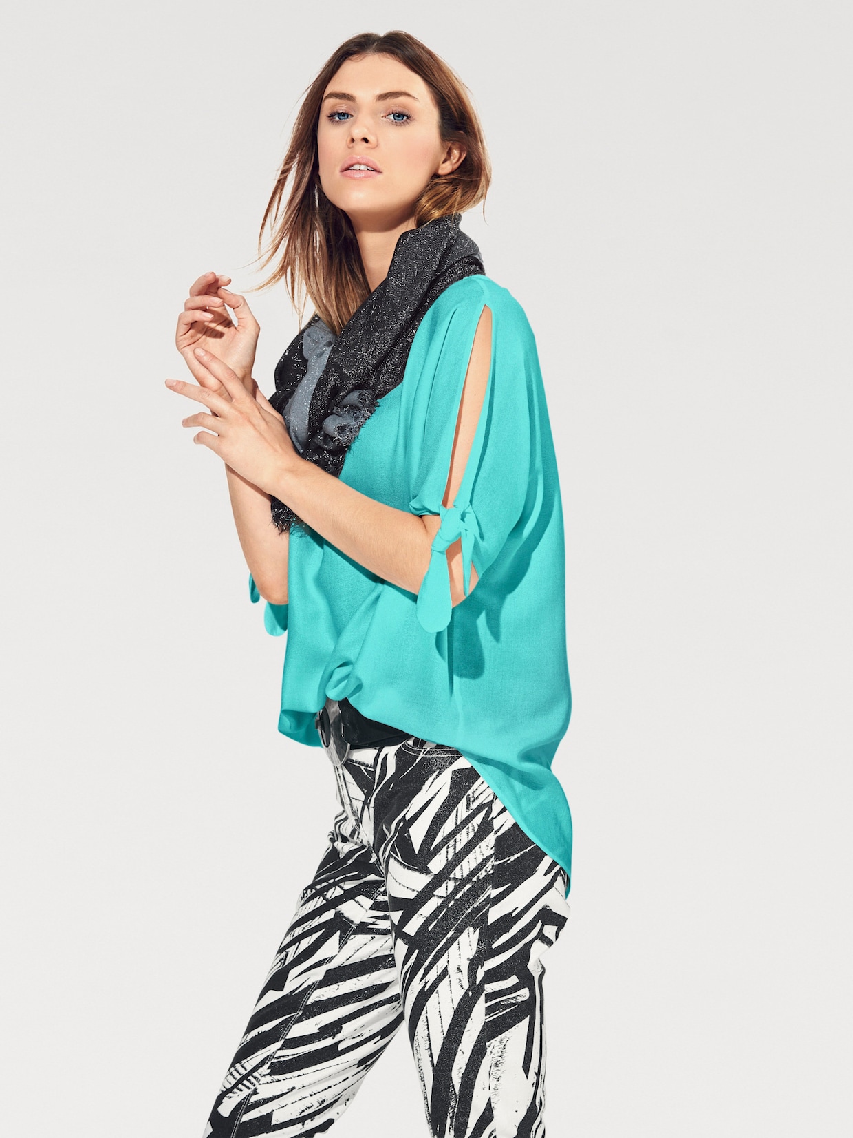 heine Comfortabele blouse - turquoise