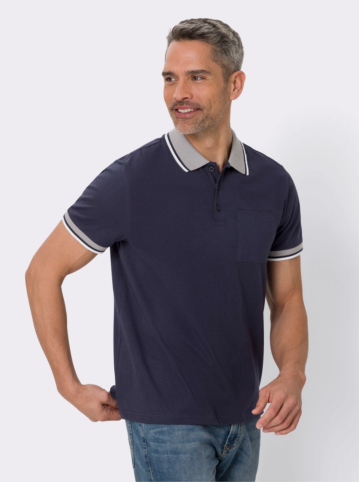 Poloshirt met korte mouwen - marine