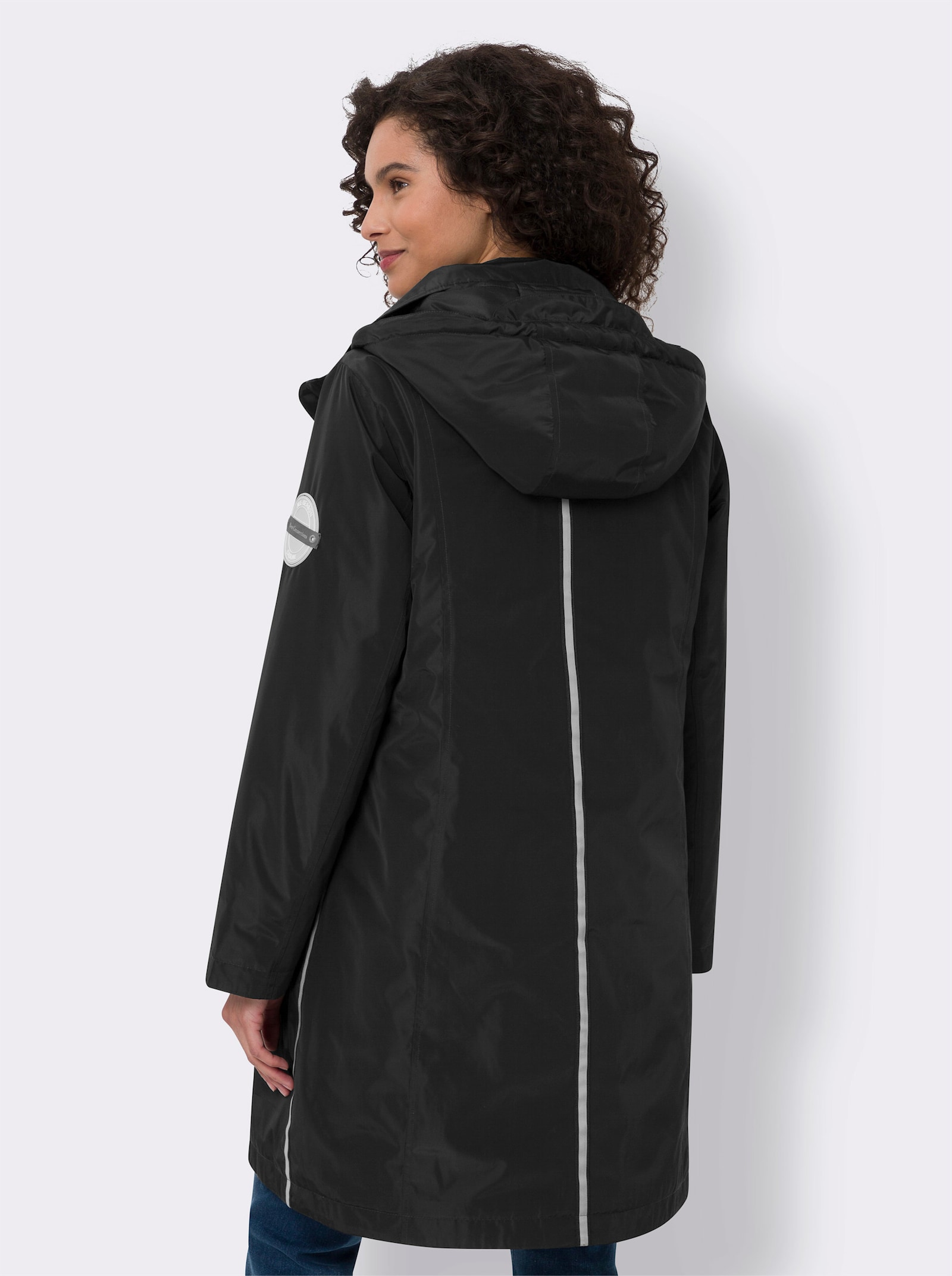 heine Funktionsmantel mit 4 Tragemöglichkeiten - schwarz