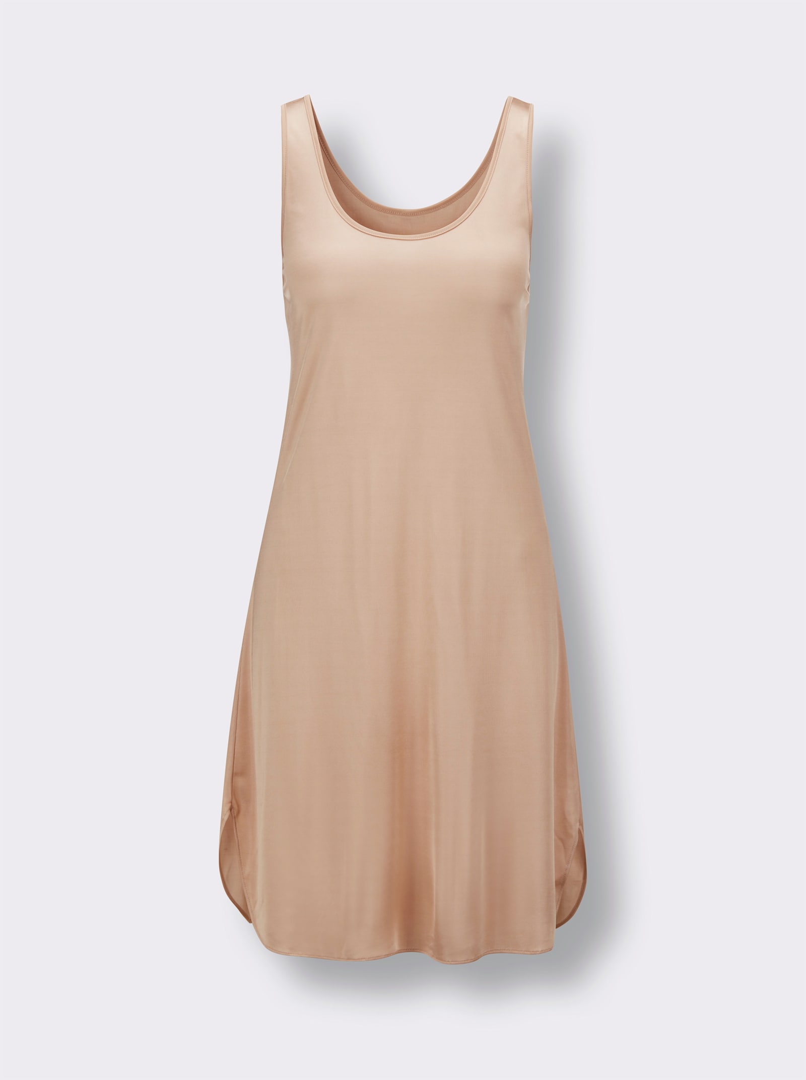 Nina von C. Onderjurk van soepel vallend materiaal - camel