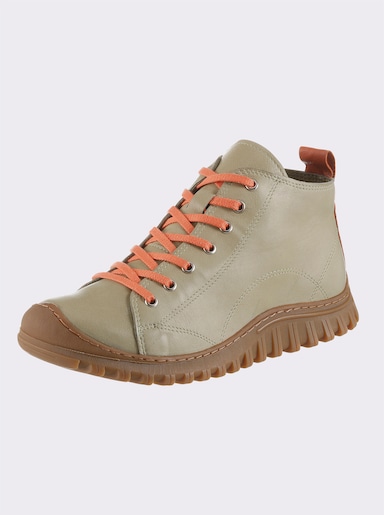 Andrea Conti Schnürstiefelette - salbei-orange