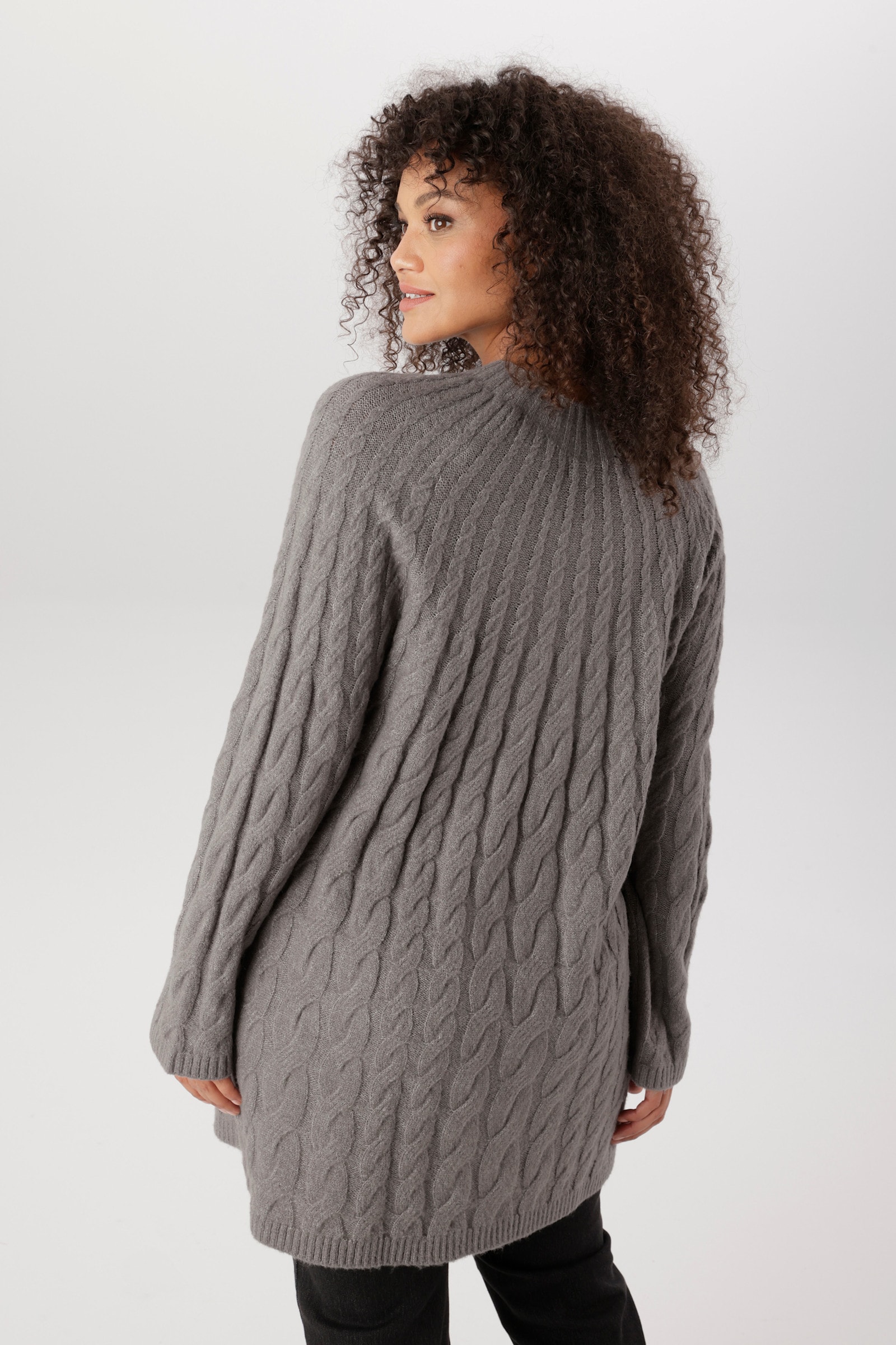 Aniston PLUS Strickpullover - grau