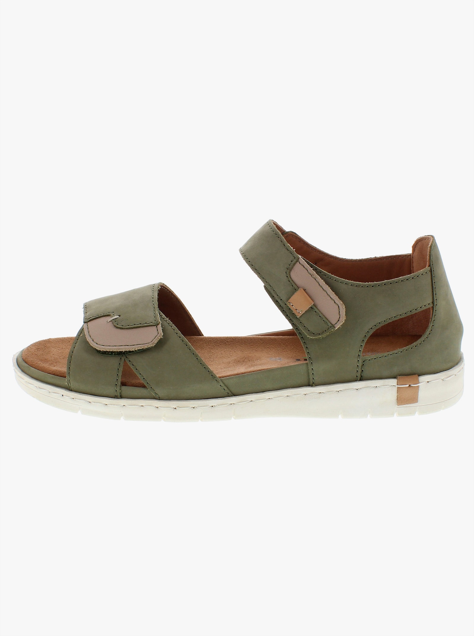 Reflexan Sandalette aus Nubukleder - schilf