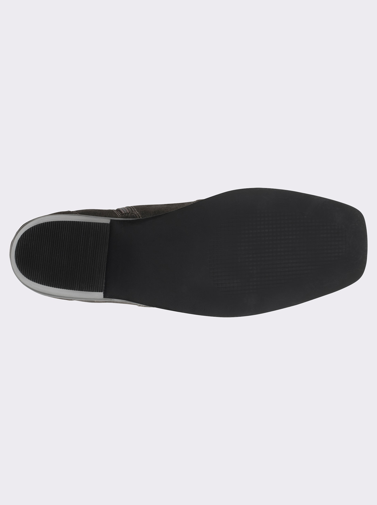 sheego Cowboy Stiefelette aus Veloursleder - schoko