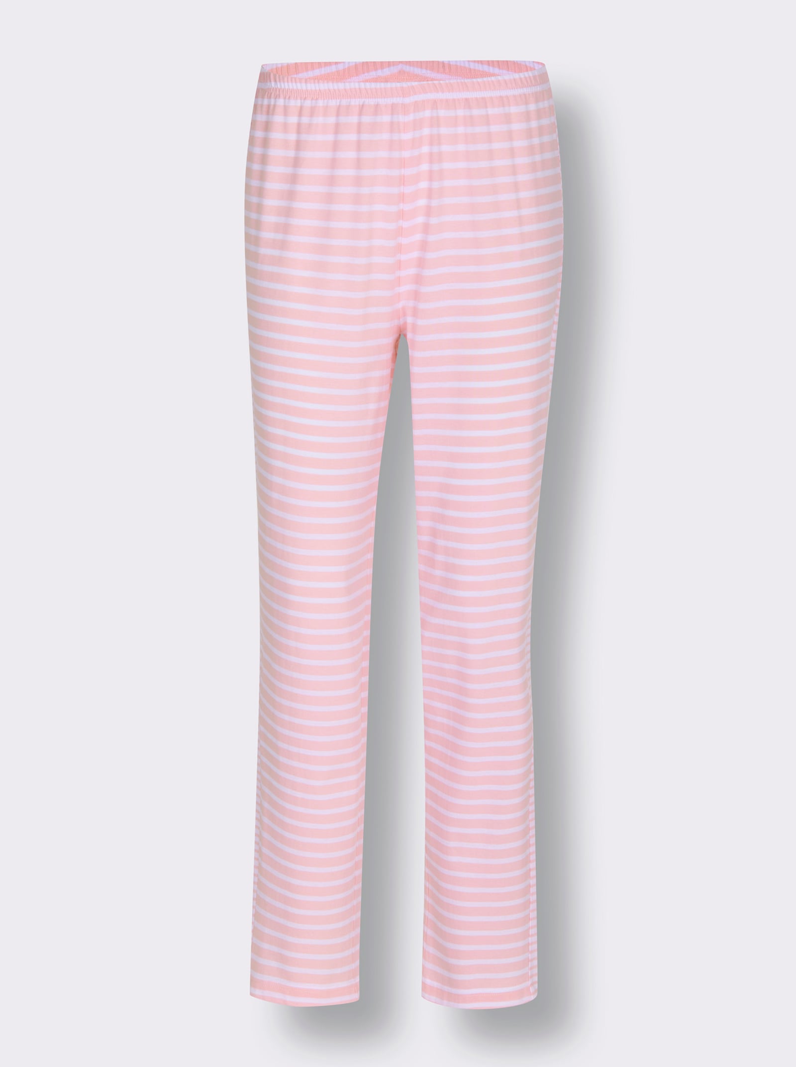 wäschepur Schlafanzug-Hose - rosé-weiß-geringelt