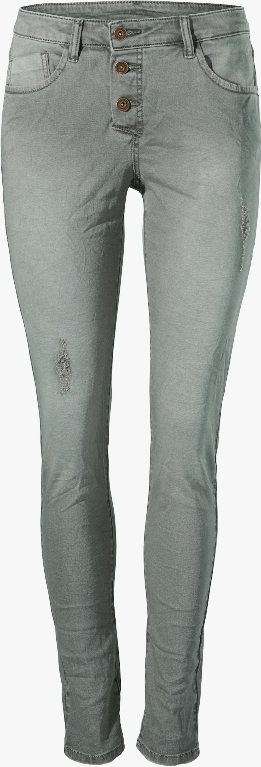 heine Pantalon boyfriend - gris-vert