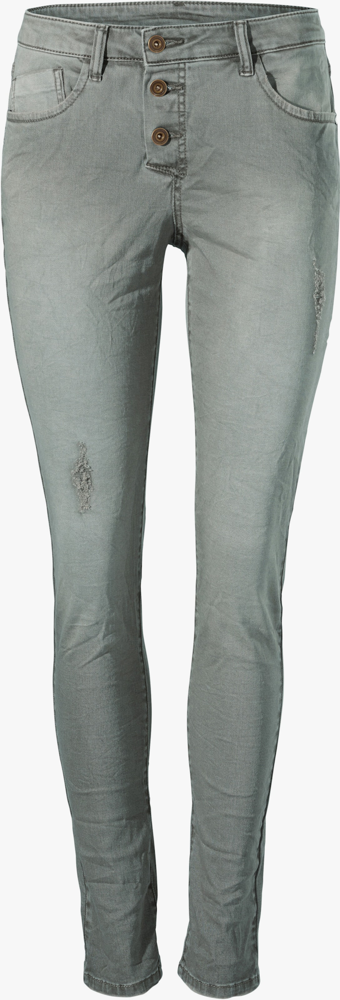 heine pantalon Boyfriend - gris-vert