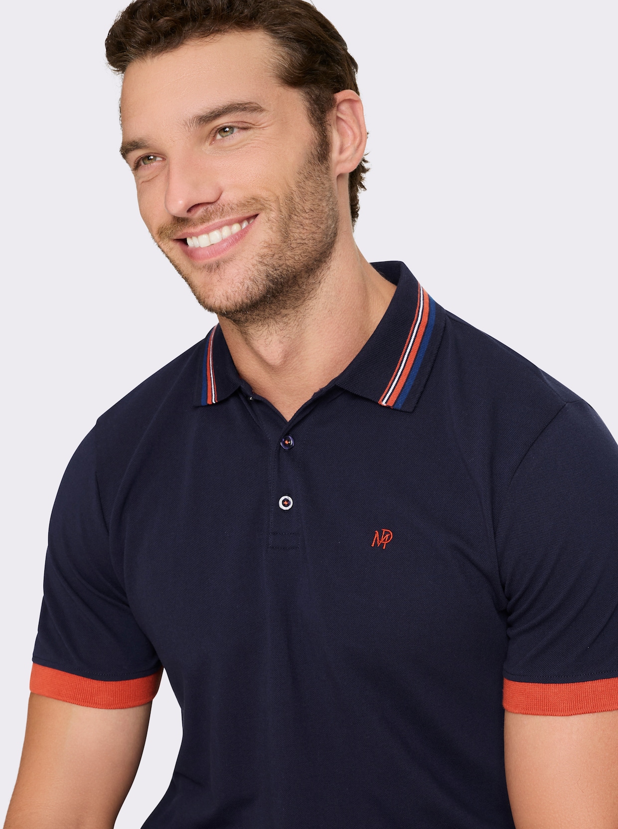 Marco Donati Kurzarmshirt - marine