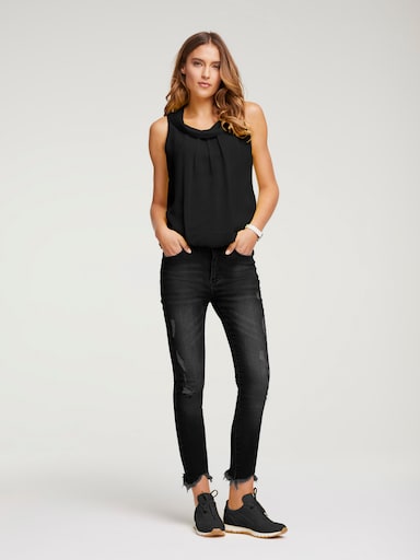 heine Bauchweg-Jeans - black denim