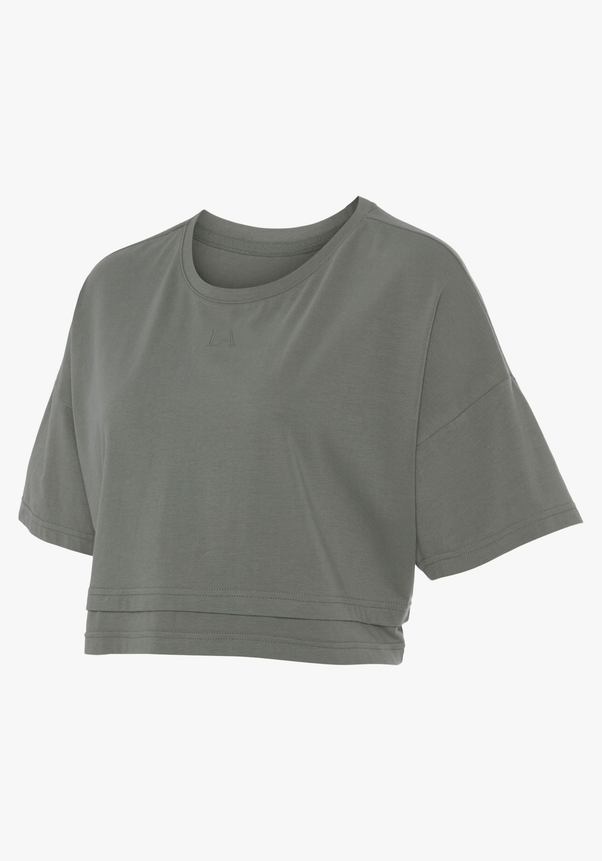 LASCANA Shirt met korte mouwen - groen