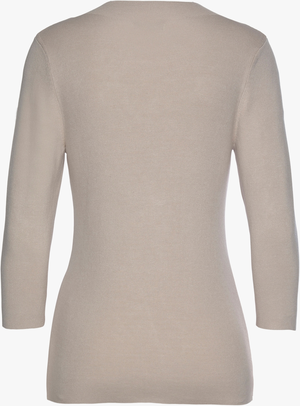 LASCANA Pull à manches 3/4 - beige chiné