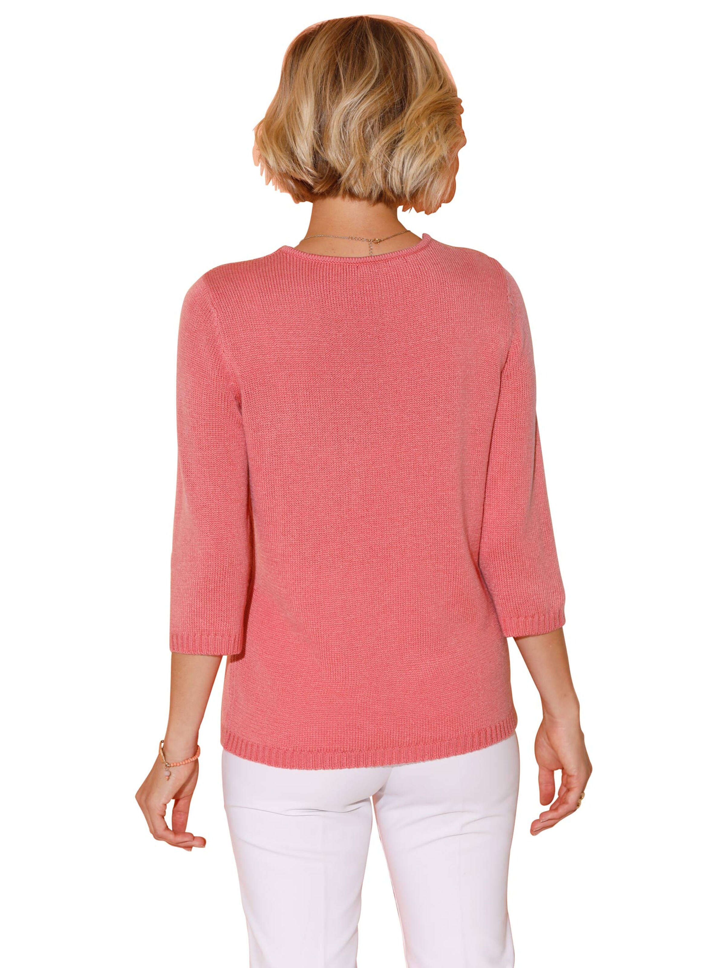 Pullover - korallenrot