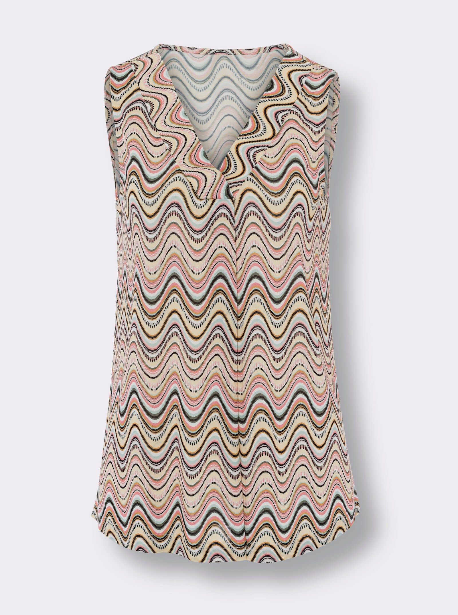 heine Shirttop mit Druck-Dessin - flamingo-schwarz-bedruckt