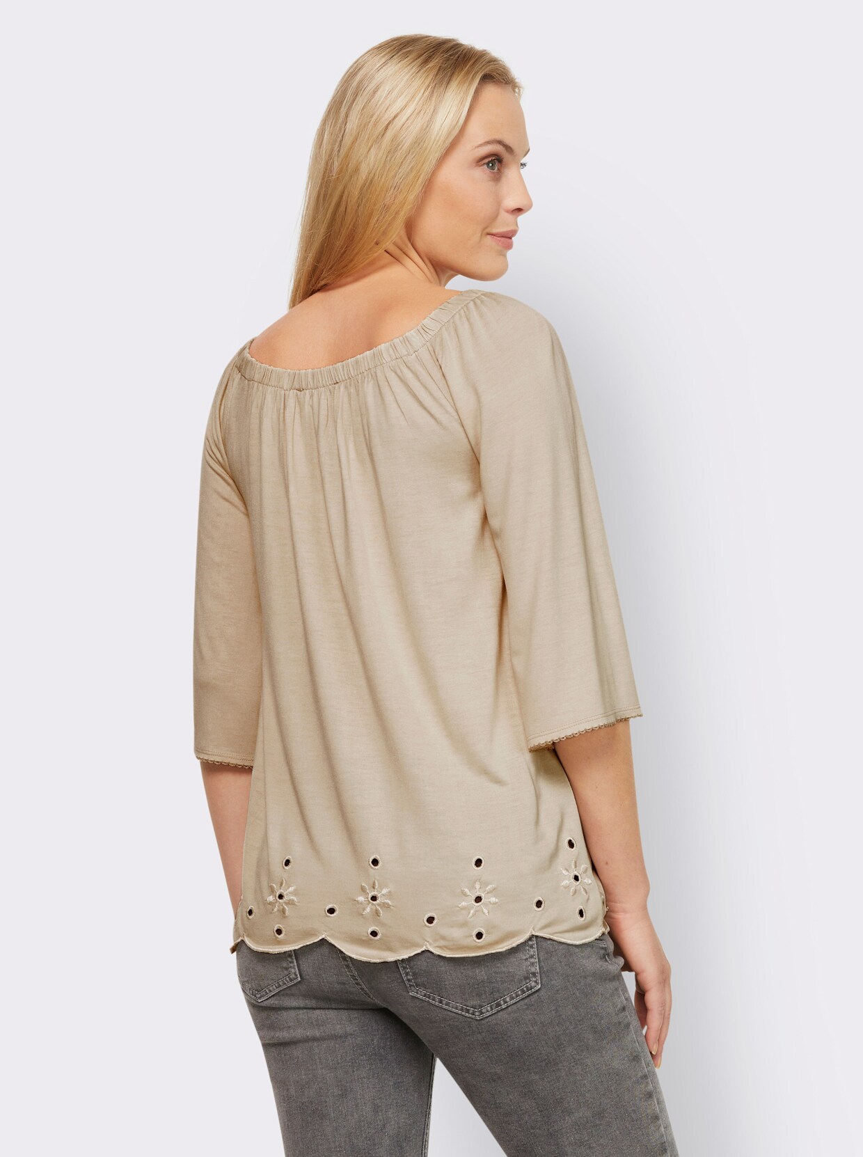 heine Carmenshirt - zand