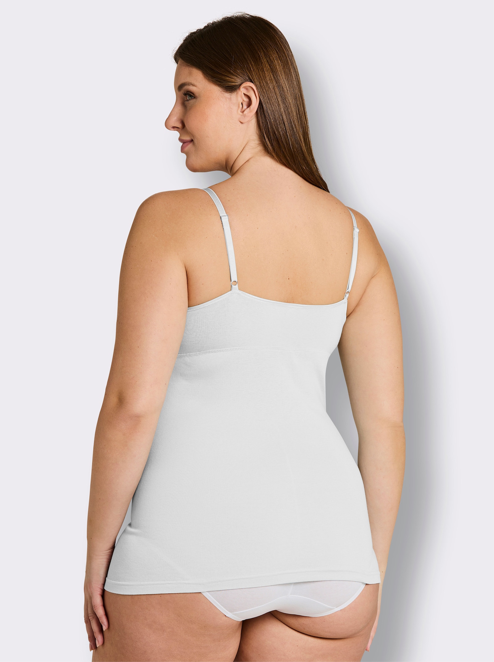 wäschepur BH-Hemd mit doppelt gemoldeten Cups - weiß